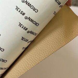 Cream Textured adhesive leather repair roll
